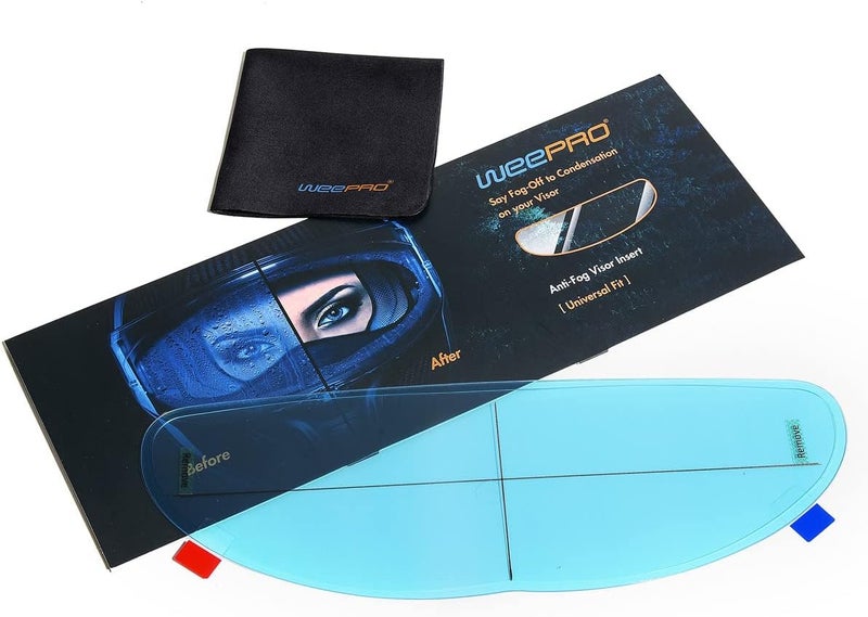 RVBASICS Motorcycle Helmet Visor Anti Fog Film - Helmet Face Shield Anti-fog Insert Fog-resistant Clear Visor for Riding in Humid Cold Weather,Easy to Install,No Glue Residue Left,Long-Term Effects,Ride Safe - Image 1
